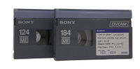 DVCAM cassettes